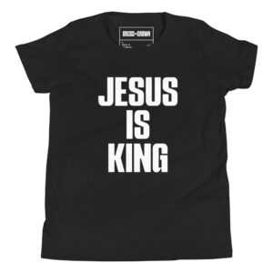 Jesus is King Youth T-Shirt - Image 3