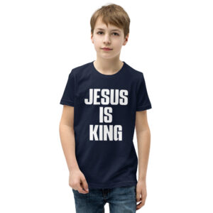 Jesus is King Youth T-Shirt - Image 2